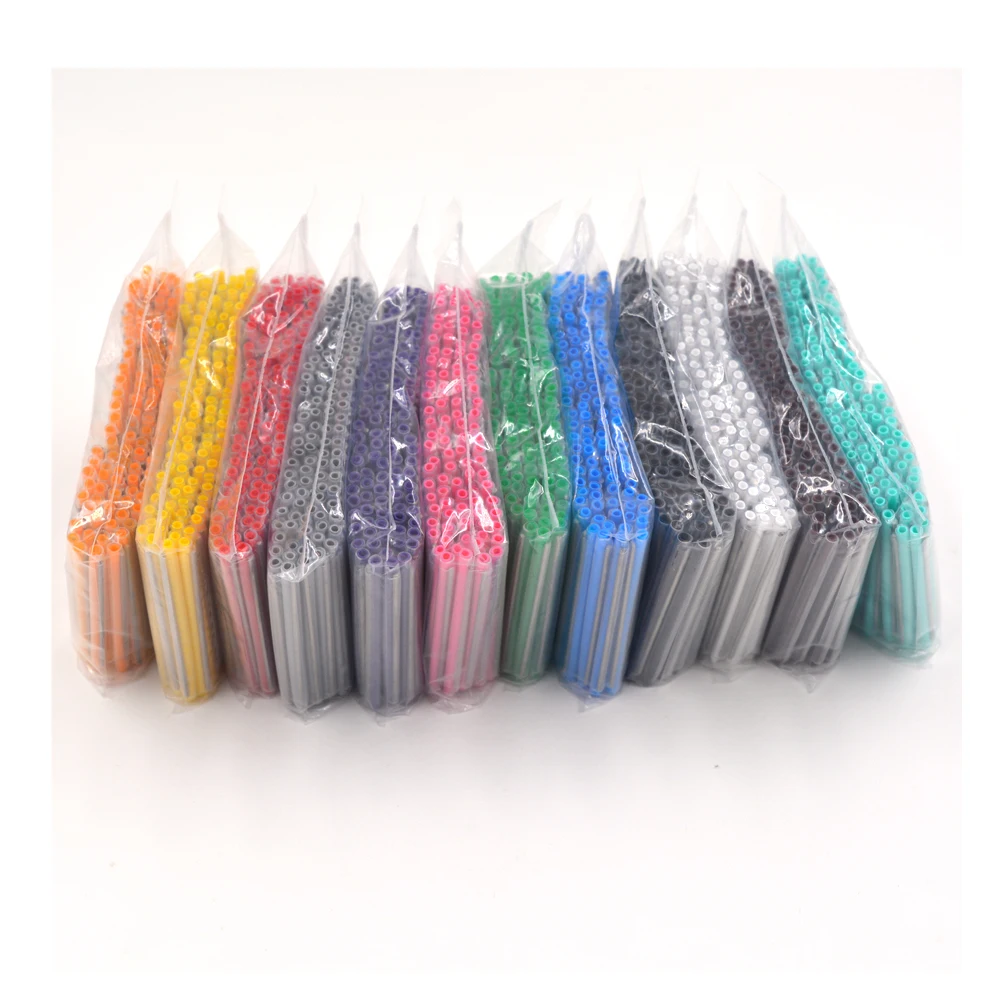 12 Opaque Colors Fiber Optic Fusion Splice Protection Sleeves Colorful Heat Shrinkable tube OD2.7 60mm -1200pcs
