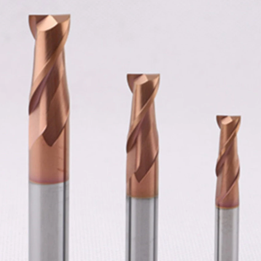 

4mm VHM End Mill 2Flutes Flat 55Hrc PVD coating 4x4x10x50 1pcs Carbide End mill
