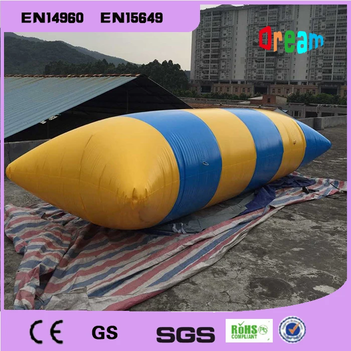 Free Shipping 6*2m 0.9mm PVC Inflatable Trampoline Water Pillo Blob Jump Jumping Bed On | Игрушки и хобби