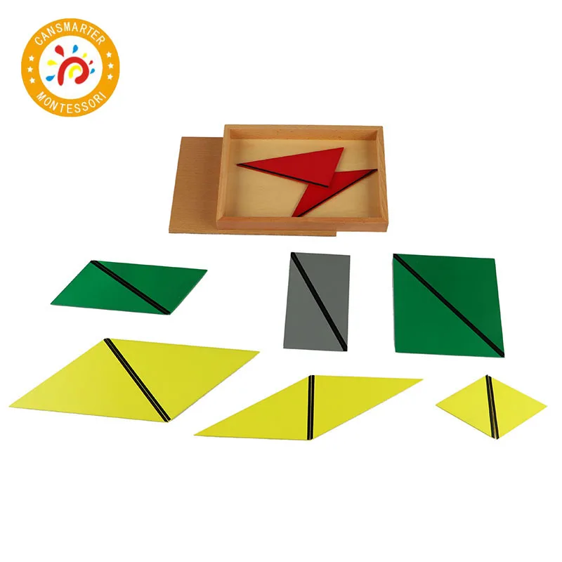 Детская игрушка Монтессори деревянные игрушки треугольник домашняя школьная