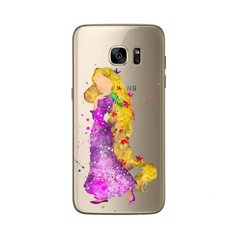 Чехлы для телефонов Samsung Galaxy J7 2016 J710 Симпатичные Рапунцель Белоснежка Русалка