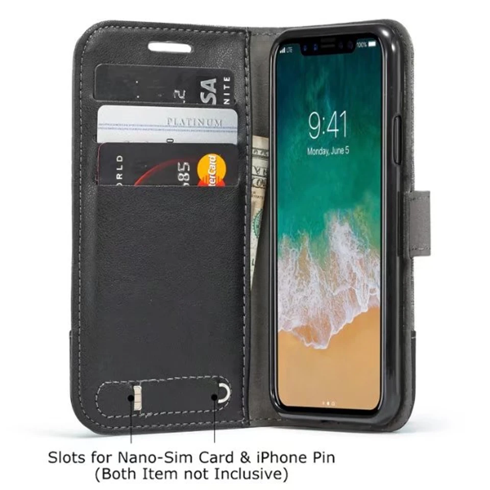 Роскошный сшитый ковбойский кожаный чехол из джинсовой кожи для iphone X