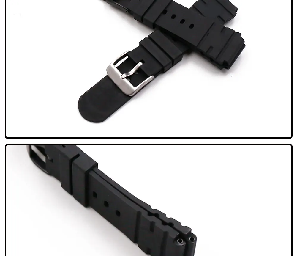 Пряжка с резиновым ремешком, мужские аксессуары для часов Luminox Luminos 3000 3001 3100 3900, спортивный водонепроницаемый ремешок для часов, ремешок для часов
