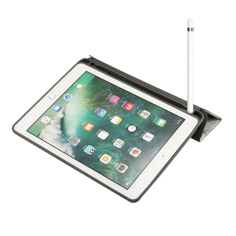 Чехол с мраморным рисунком для iPad 9 7 дюймов 2018 2017 чехол карандашом Air 1 2 Pro