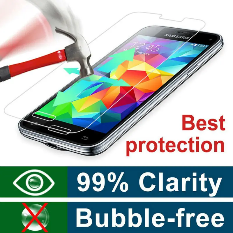 0 3 мм 9 H закаленное Стекло пленка для samsung Galaxy S3 S4 S6 S5 мини 2.5D анти knock Защита экрана