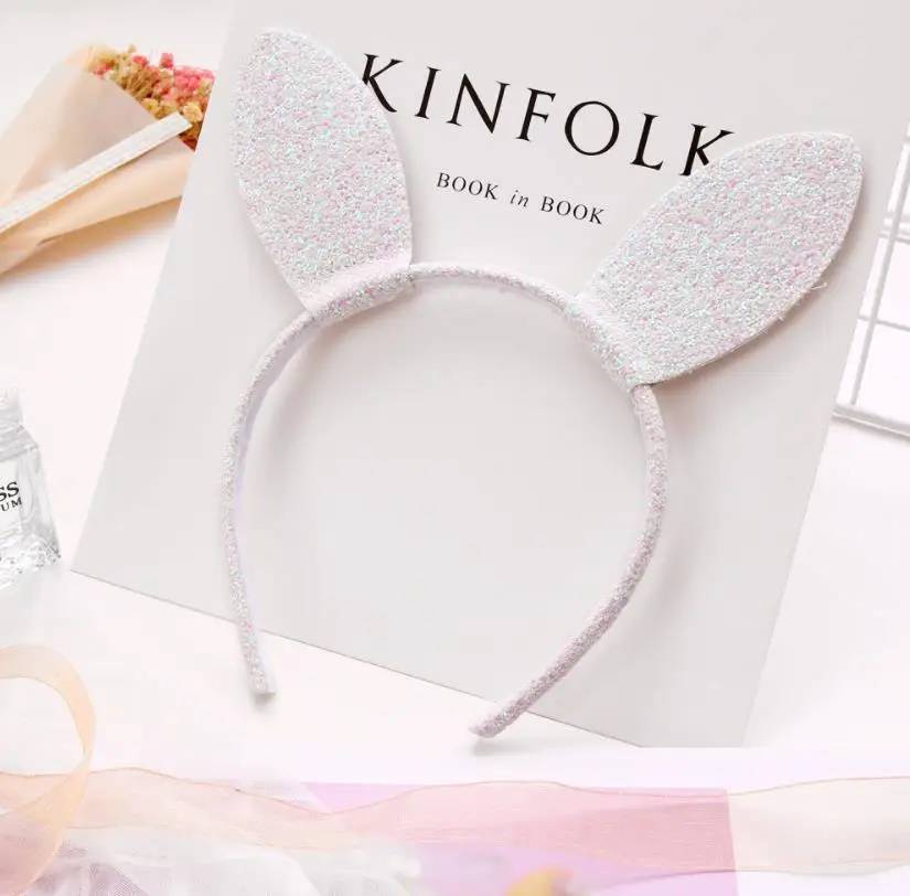 New Design Girls Lovely Rabbit Ears headband alloy thin glitter cartoon photo prop hair band women accessories headdress K5 | Аксессуары