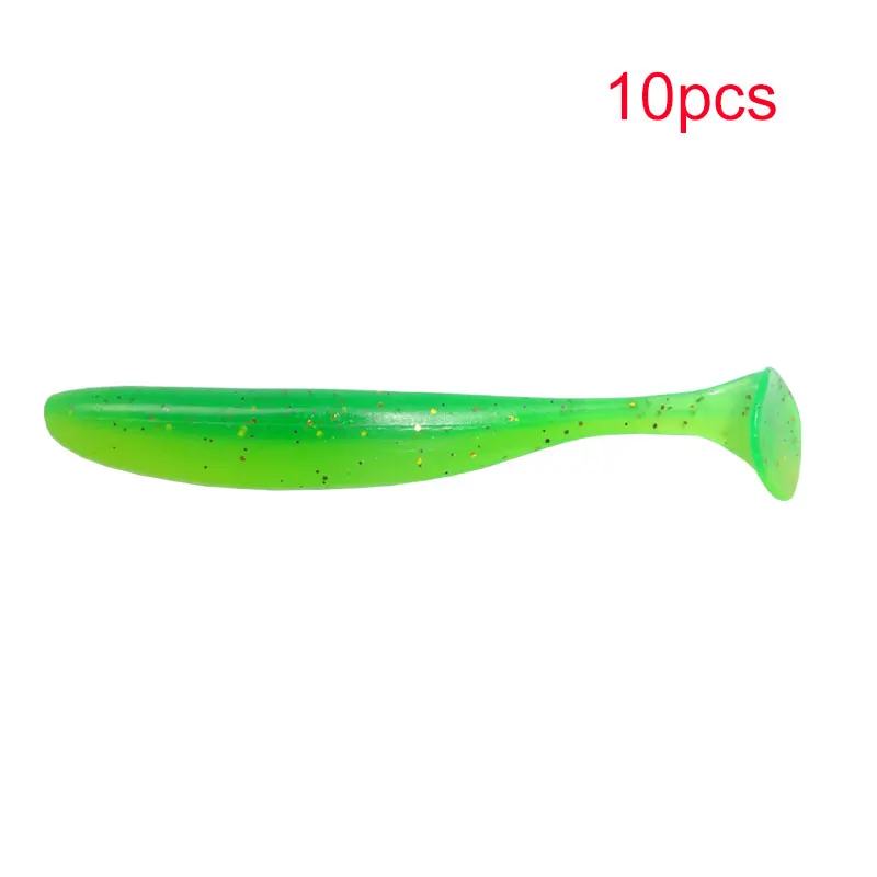 09 Balleo Easy Shiner, 10 шт./лот, Мягкая приманка shad, 9 см/4,8 г, приманка для рыбалки, Мягкая приманка, силиконовая приманка для ловли окуня, щуки - Цвет: 09