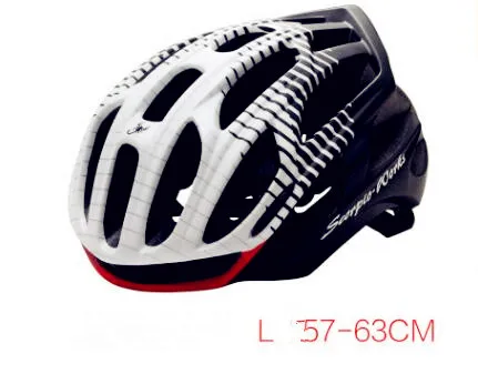 L Bicycle Helmets Cover with LED Warning Tail Light Adjustable Ultralight Stable Mountain Bike Helmet Men Safety Protection Gear - Цвет: L