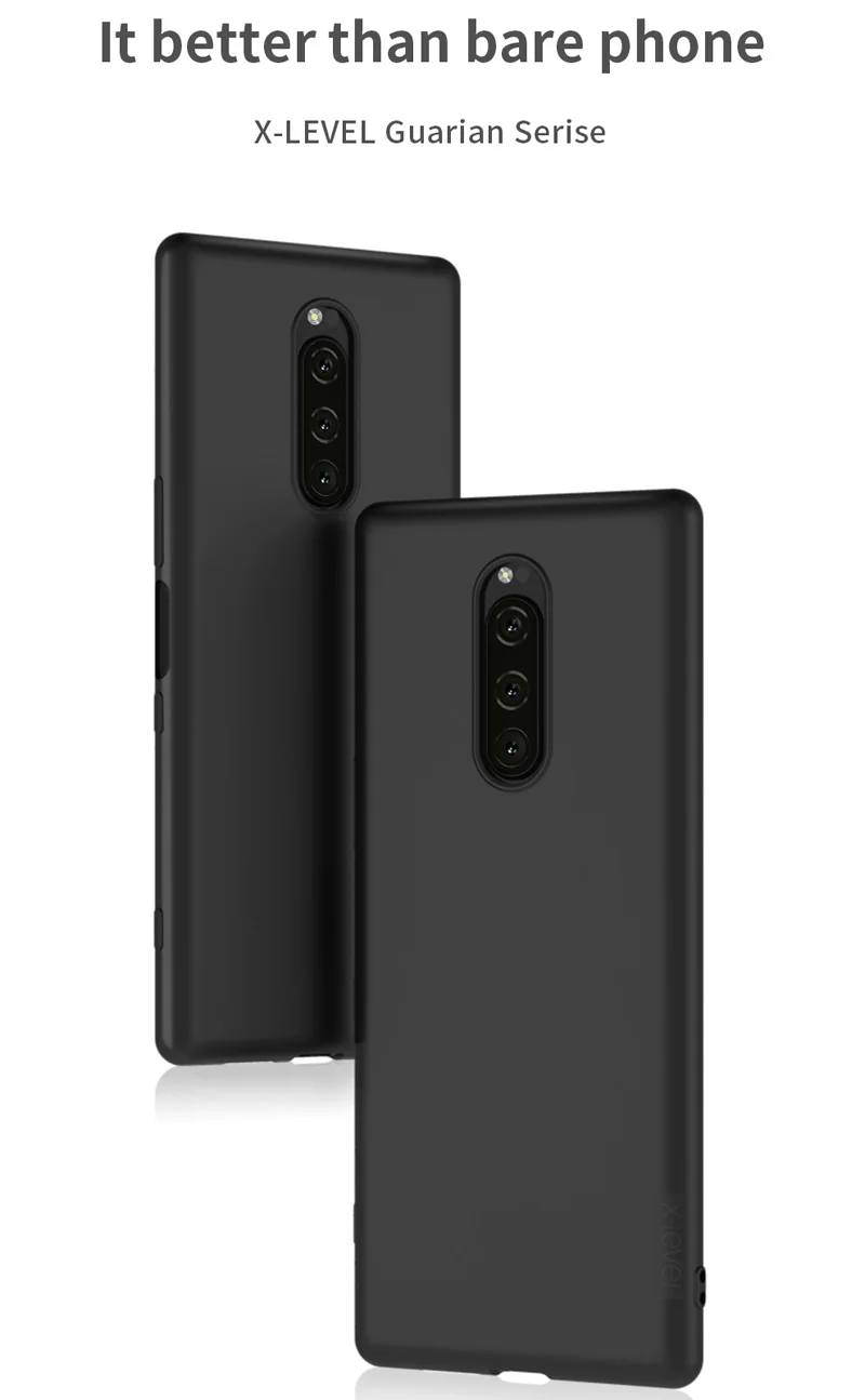 X-Level Мягкий силиконовый чехол для sony Xperia 1 5 X Level Ультратонкий матовый ТПУ защитный чехол для Xperia 8