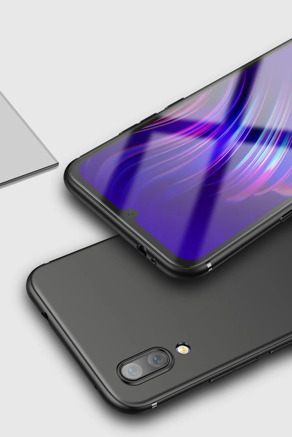Черный мягкий матовый новый роскошный тонкий силиконовый чехол для huawei Nova 3 2 S