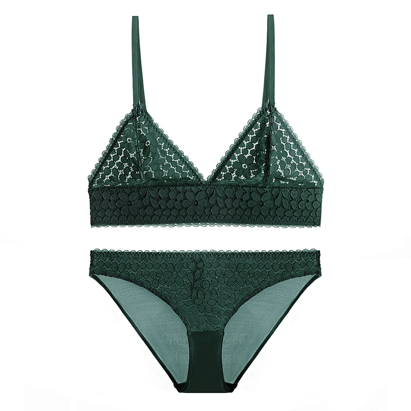 Hawiton летний карамельный Bralette набор бюстгальтеров французский стиль сексуальный
