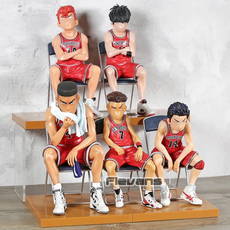 Slam Dunk Hanamichi Sakuragi/Rukawa Kaede/Акаги Такенори/Mitsui Hisashi/Miyagi Ryota ПВХ фигурка модель