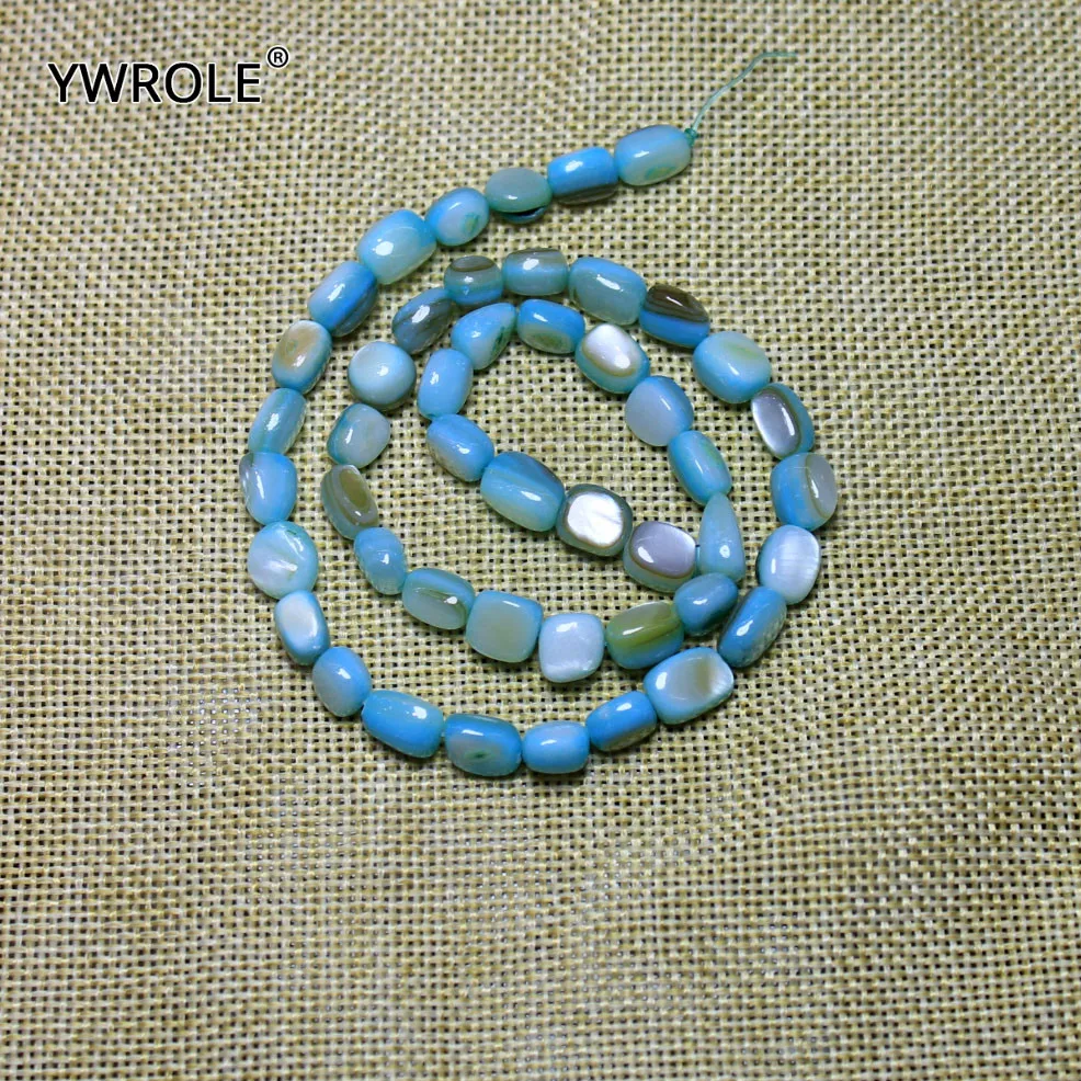 Оптовая продажа гравий натуральная раковина камень 5 8 мм бусины россыпью для