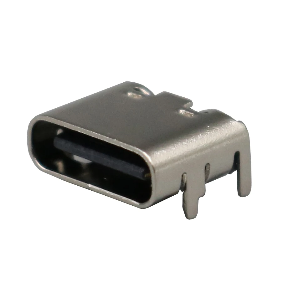 Гнездовой разъем USB 200 типа C 6 контактов 4 ножки простой тип 3 1 шт.|Соединители| |