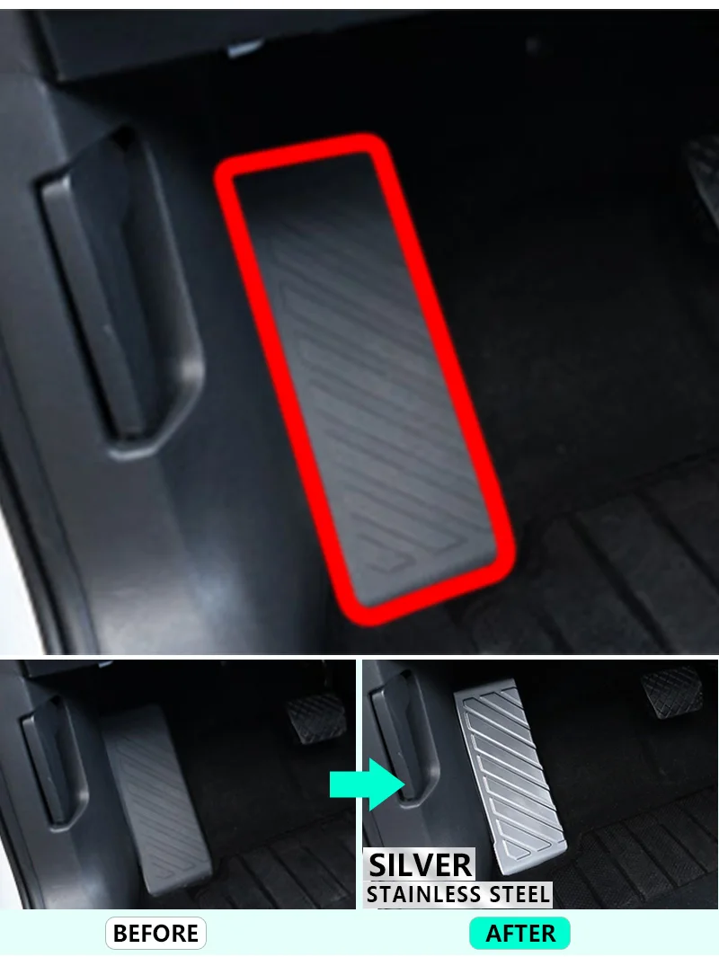 Для VW Tiguan II MK2 2016 2017 2018 2019 Volkswagen накладка на педаль из нержавеющей стали роскошные