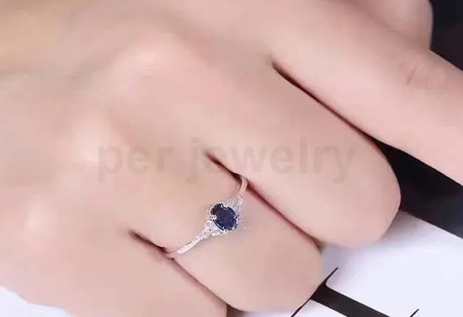Кольцо на палец из натурального серебра 925 пробы 0 6ct драгоценный камень хорошее