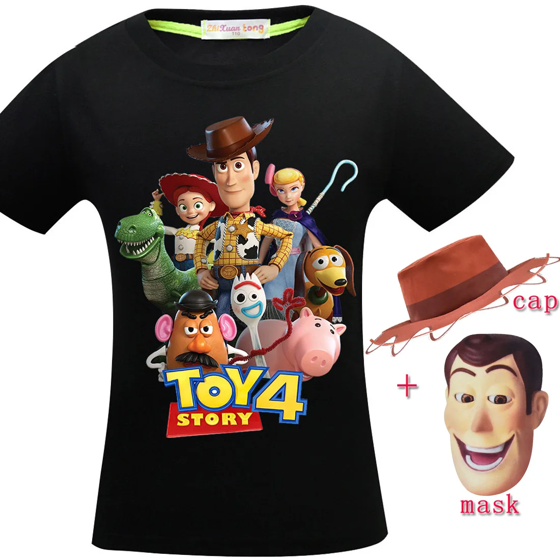 New summer baby boys Newest Toy story 4 movie print cotton T-shirt kids cosplay clothes cartoon toys T shirts Clothing carnival