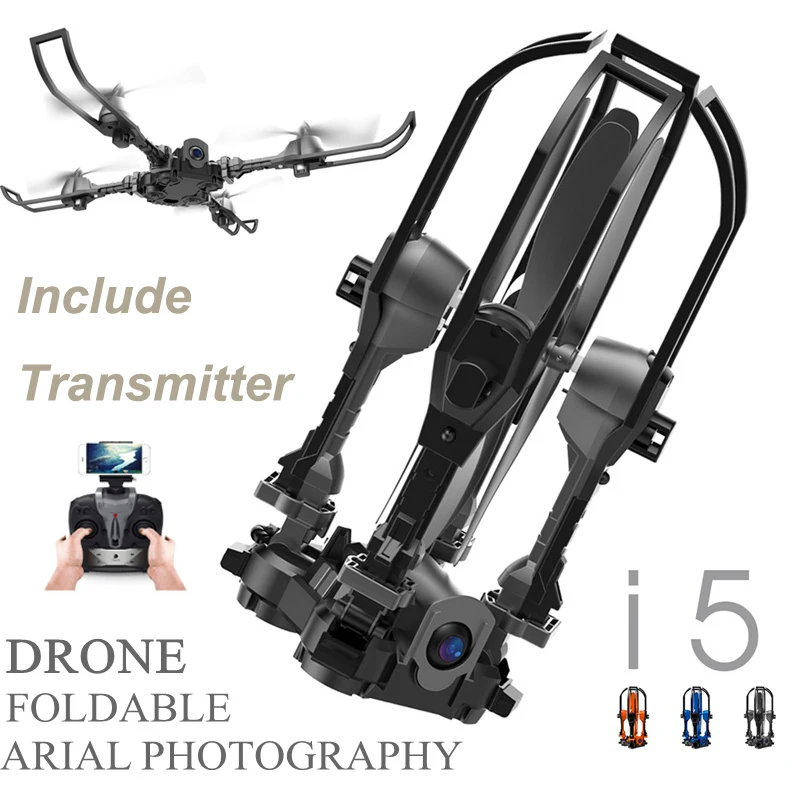 2018 я Дрон i5HW RC Мини дроны WiFi FPV 0.3MP камера складной вертолет селфи Yizhan I5hw