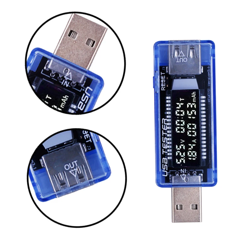 3 в 1 ЖК-тестер аккумулятора телефона детектор напряжения тока Измеритель USB