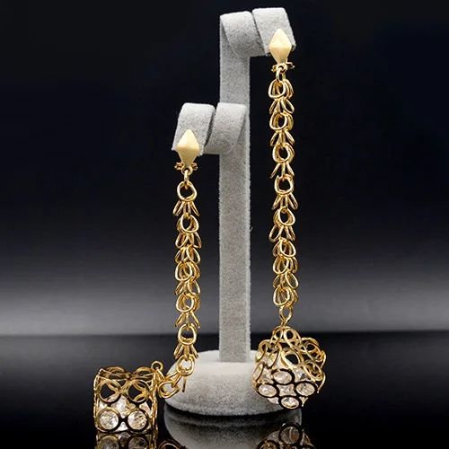 Sunny Jewelry Висячие серьги, модные ювелирные изделия для женщин, изысканные ювелирные изделия, циркониевые полые квадратные серьги для свадьбы - Окраска металла: Earrings