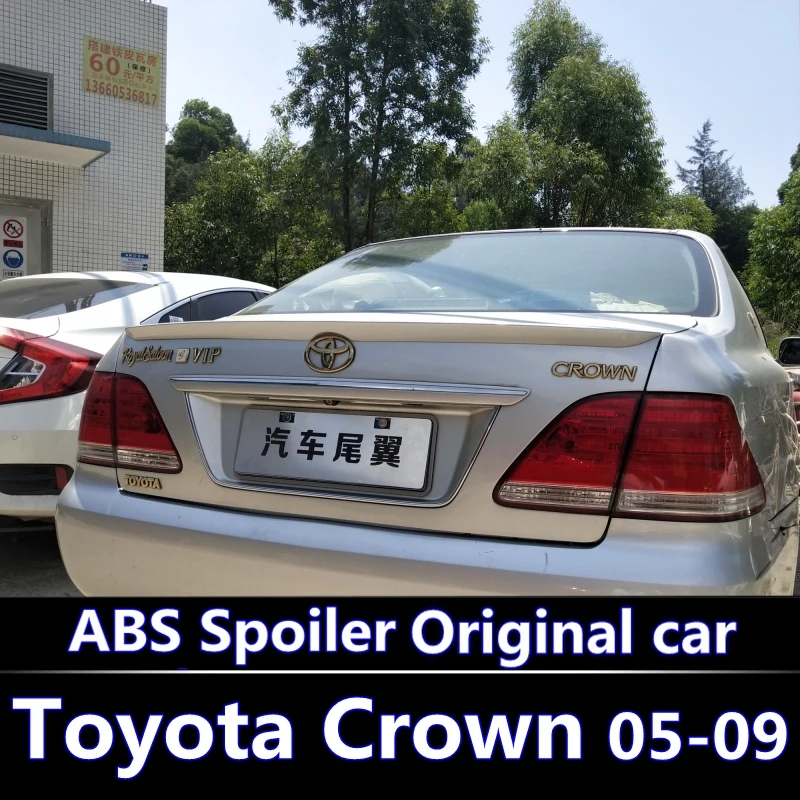 Для Toyota Crown спойлер черный белый или праймер краска цвет Высокое качество ABS Крыша