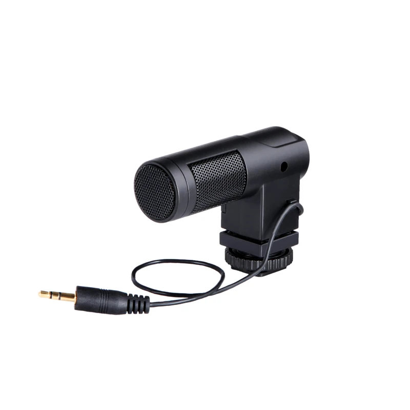Compact Stereo X/Y Condenser Microphone 3.5mm TRS Output for Canon Nikon Sony Panasonic Video SLR Camera Digital Audio Recorder |