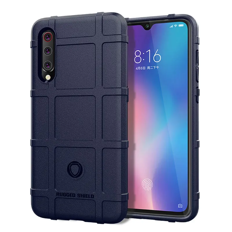 Чехол-накладка для Xiaomi mi 9 ударопрочный ТПУ кожаный мягкий в ассортименте. |