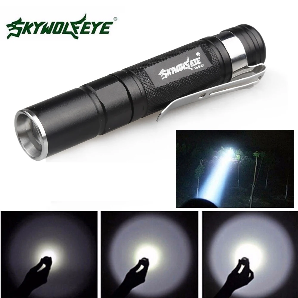 Мини ручсветильник SKYWOLFEYE E522 XPE со светодиодной вспышкой масштабирусветильник