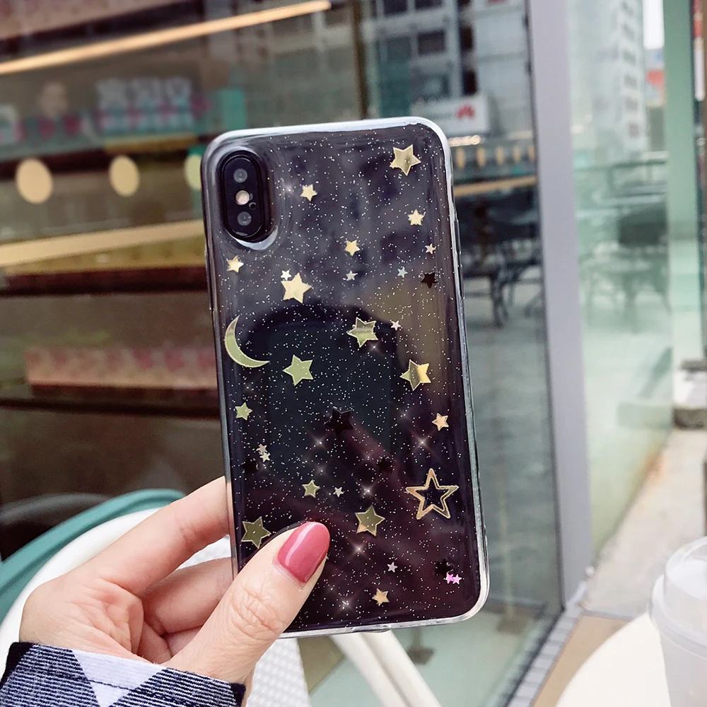 Чехол для телефона Sttary Star iPhone 7 8 Plus X XS MAX Мягкий защитный чехол девочек чехлы 6 6S |