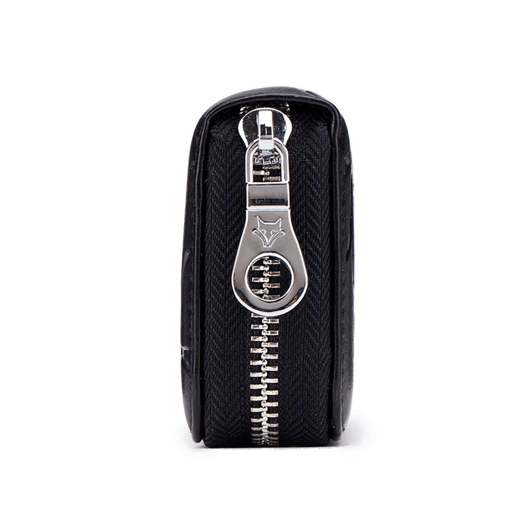 Женский кошелек из натуральной кожи кредитница на молнии монетница Мужской