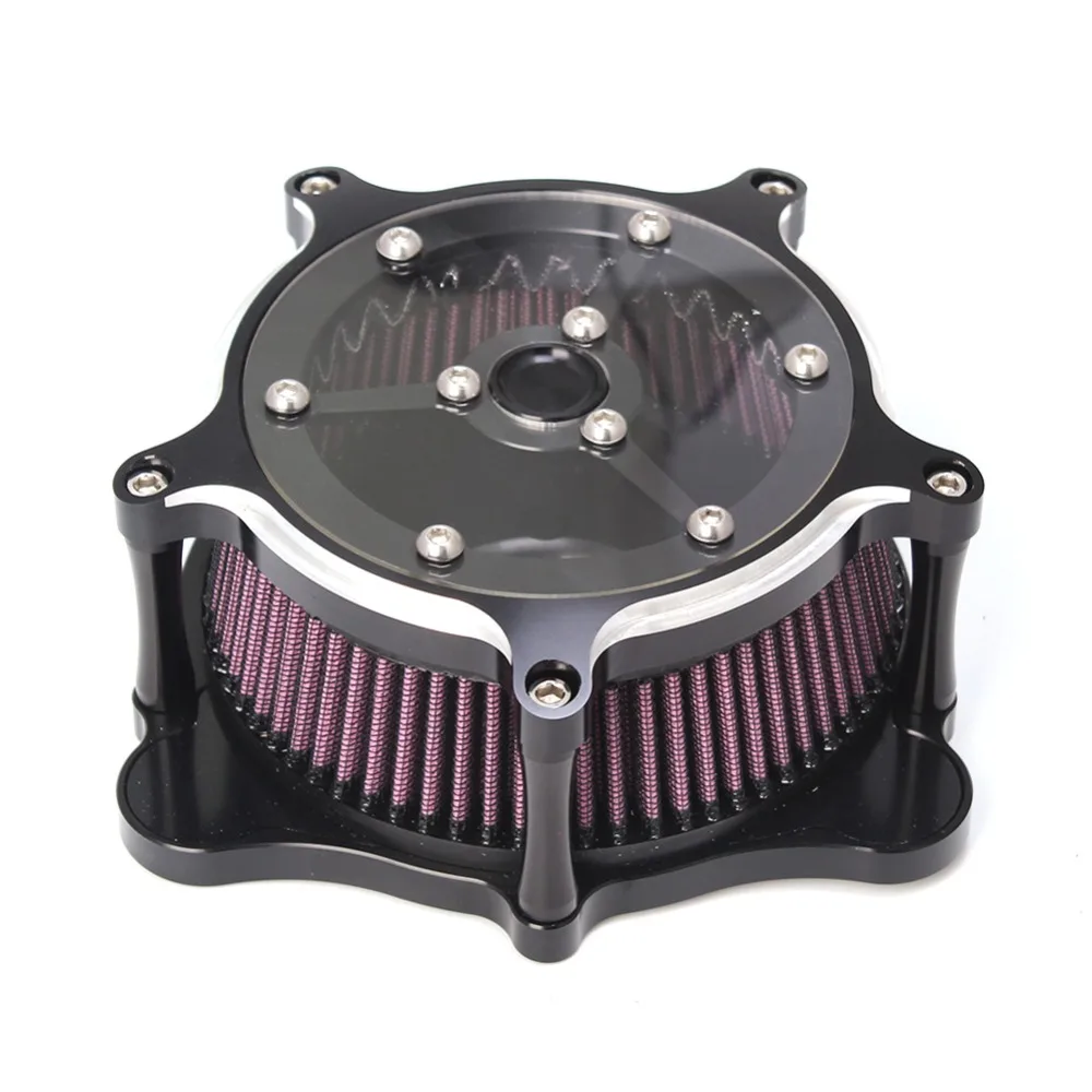 Кафе Racer воздухоочиститель Впускной подходит для Harley Touring Street Glide Softail Dyna FXDLS FLSTNSE FLSTSE FXSBSE четкость воздушный фильтр