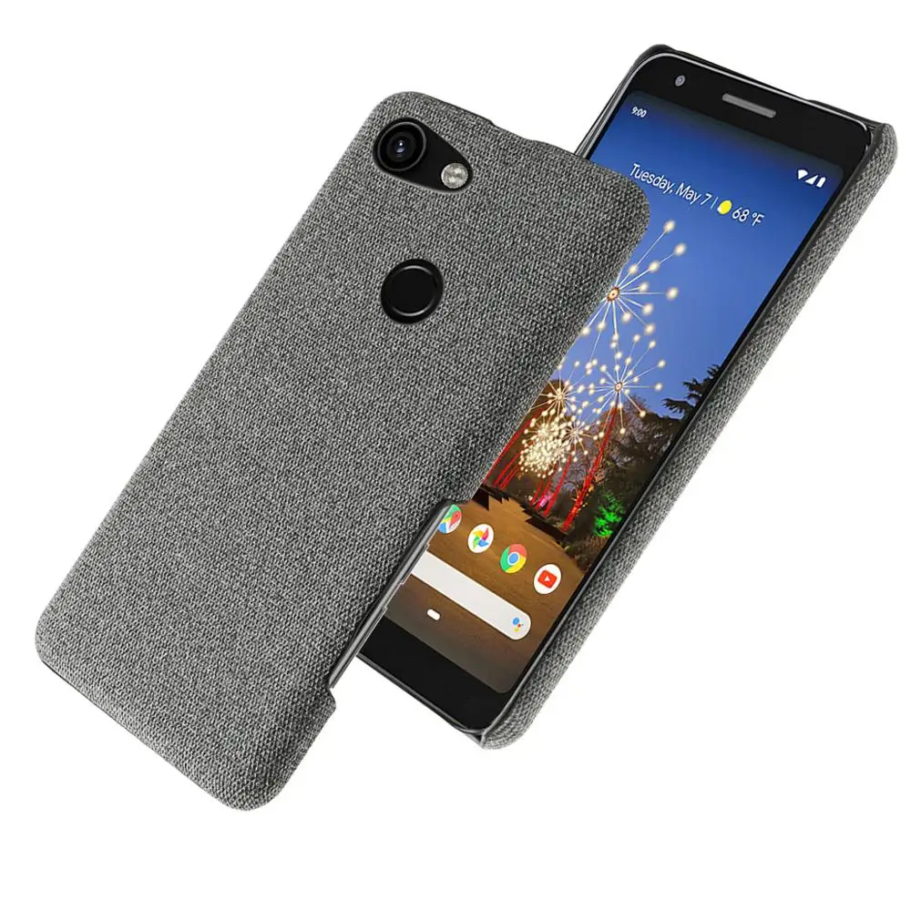 Для Google Pixel 3A 3A XL чехол тонкий ретро тканые ткани против царапин Жесткий PC задняя крышка для Google Pixel 3 3 XL 2 XL 4 Чехол