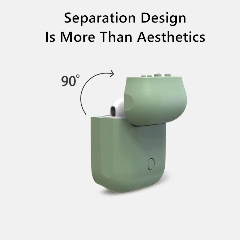 Tv-Shaped Portable Matte AirPods Case Anti-knock Anti-shock No Fingerprints Smudges All Around Protection Pattern in The Back |