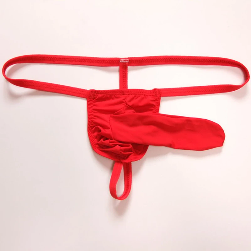 Мужские g стринги сексуальное нижнее белье для геев прозрачный ледяной шелк с