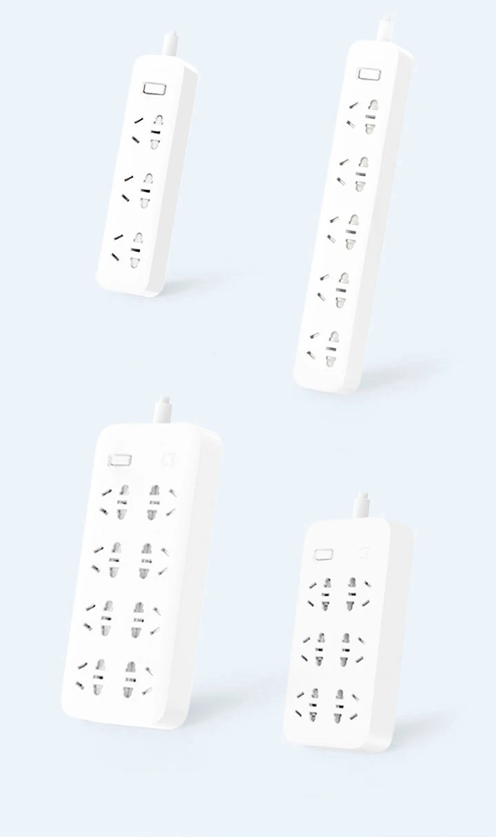 Xiaomi power Strip Быстрая зарядка 2500 Вт 10А 6 стандартных розеток/8 стандартных розеток/3 гнезда с кабелем 1 м/5 м