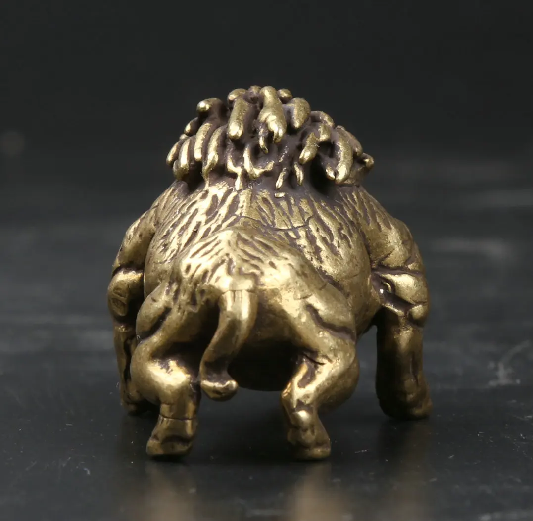 54MM/2.1&quot Collect Curio Rare Chinese Fengshui Small Bronze Exquisite Boar Wild Sus Scrofa Statue Statuette 123g | Дом и сад