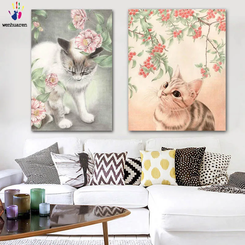 DIY картинки для раскраски по номерам в различных расцветках с применением