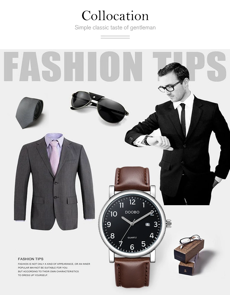 DOOBO оригинальные мужские кварцевые часы Reloj Hombre кожаные деловые часы мужские часы с хронографом армейские военные часы спортивные для мужчин