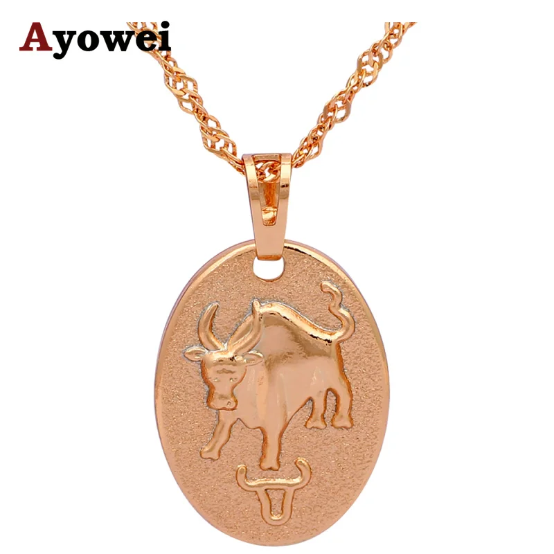 Statement Necklaces &amp Pendants Virgo Design 12 Constellation gold tone Health Nickel Lead free Fashion Jewelry LN545A | Украшения и