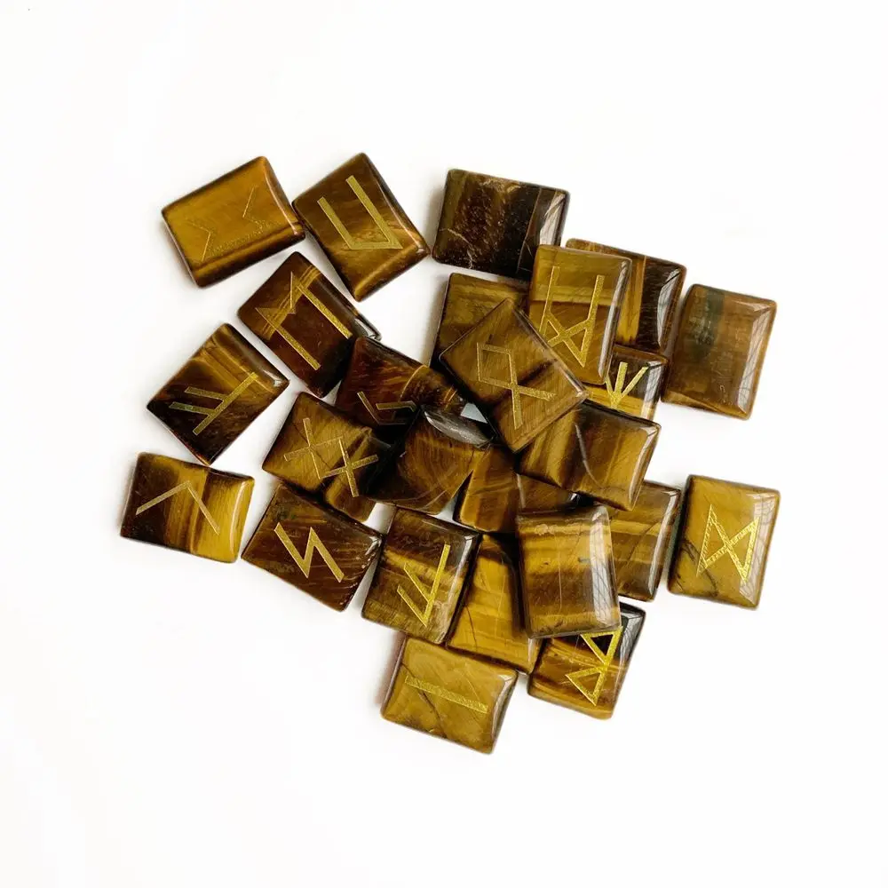 Натуральный камень руны символ викингов нордика амулет набор Divination Carnelian