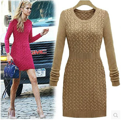 Весенняя новинка 2016 г. модные женские туфли вязаный свитер пуловеры платье