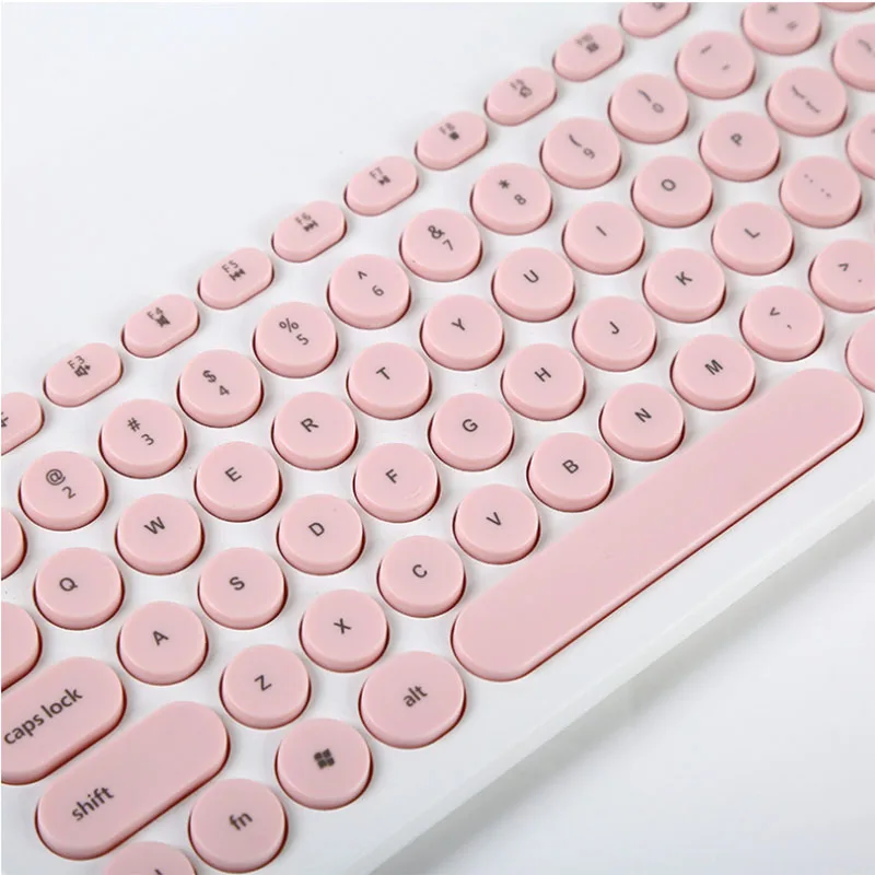 

Wireless Mouse Keyboard for Computer Laptop Stylish Mini Portable Keyboard Mouse Combos Slim Quiet 96 keys Office Lady Gift