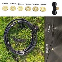 outdoor misting cooling system kit for garden patio watering irrigation fog mist sprayer with nozzles 12m black