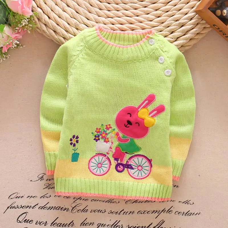 Fashion Girls Boys child stripe sweater 100% cotton 3D knitting sweaters spring autumn children's clothing baby cardigan |