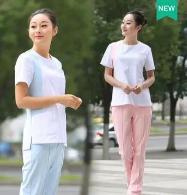 Медицинская униформа новый тренд Весна/Лето с коротким рукавом для медсестры