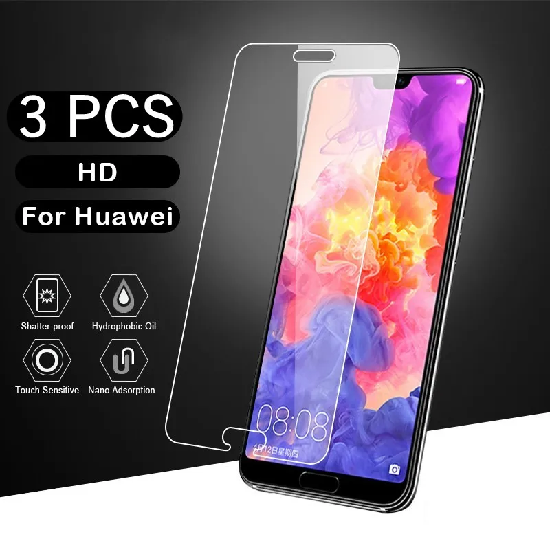 Закаленное стекло 3 шт./лот для Huawei Y9 Y6 Y5 Y7 2018 2019 Prime Y5II Y6II II Взрывозащищенная защита