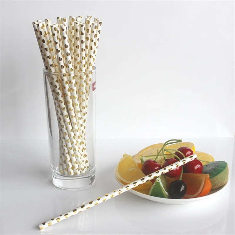 25 шт. декоративные сердца цвета розового золота|straw mix|straw goldstraws 25pcs |