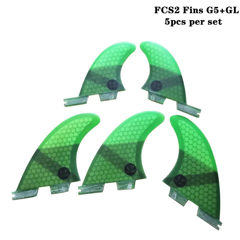 FCSII G5 + GL доска для серфинга синяя/черная/красная/зеленая цветные сотовые плавники