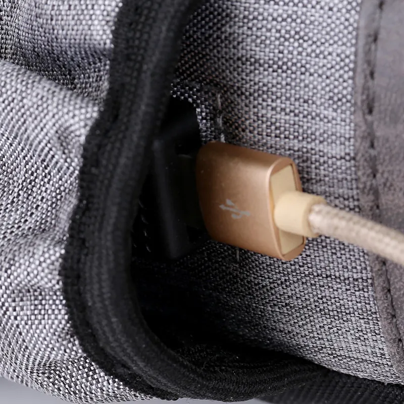 Рюкзак DIDA BEAR мужской для ноутбука 2018 дюйма водонепроницаемый с USB