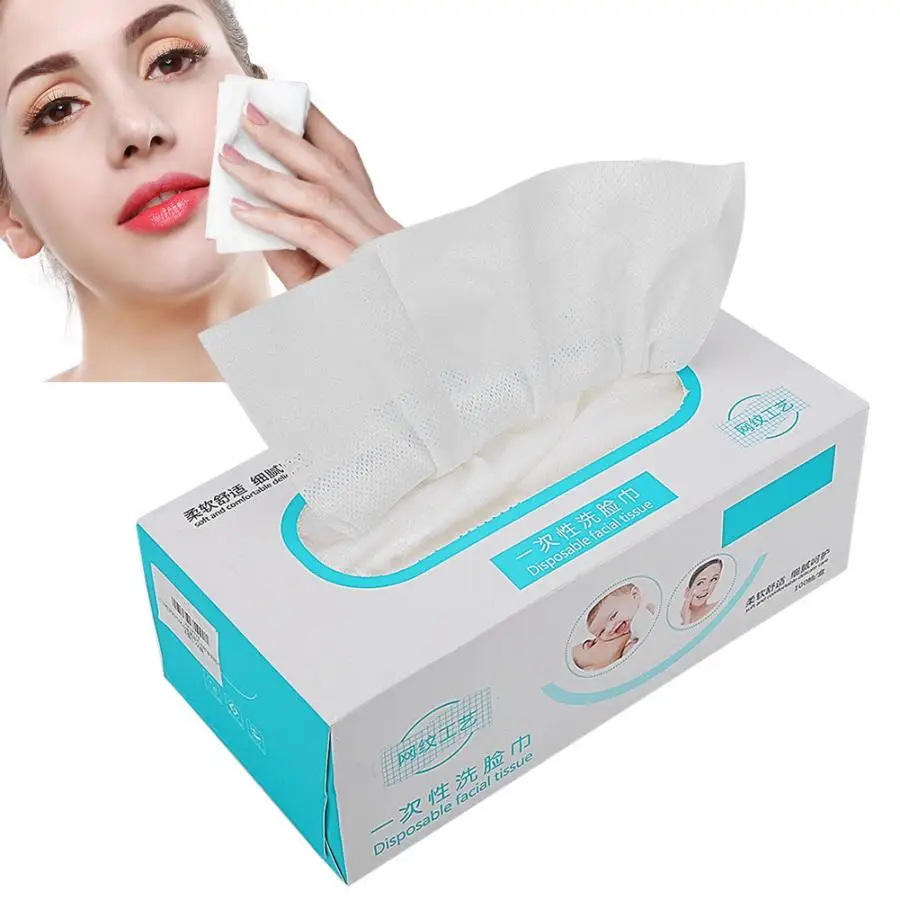 Салфетки для лица 100 шт. одноразовые мягкий уход за кожей Полотенца нетканый